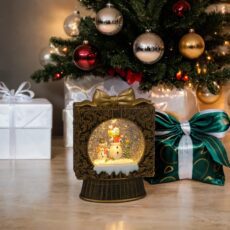 5029936976079 1 SnowTime Light Up Snow Globe with Snowmen Christmas Decoration.jpg